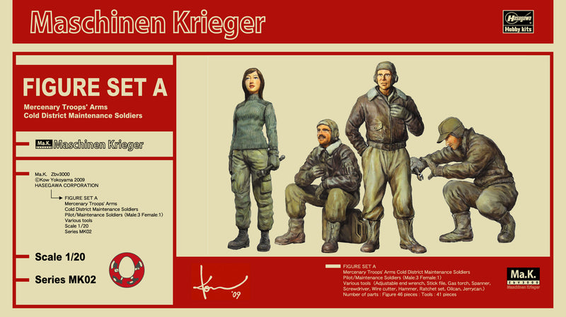 Hasegawa [MK02] 1:20 Ma.K. FIGURE SET A (Mercenary Troops' Arms Cold District Maintenance Soldiers)