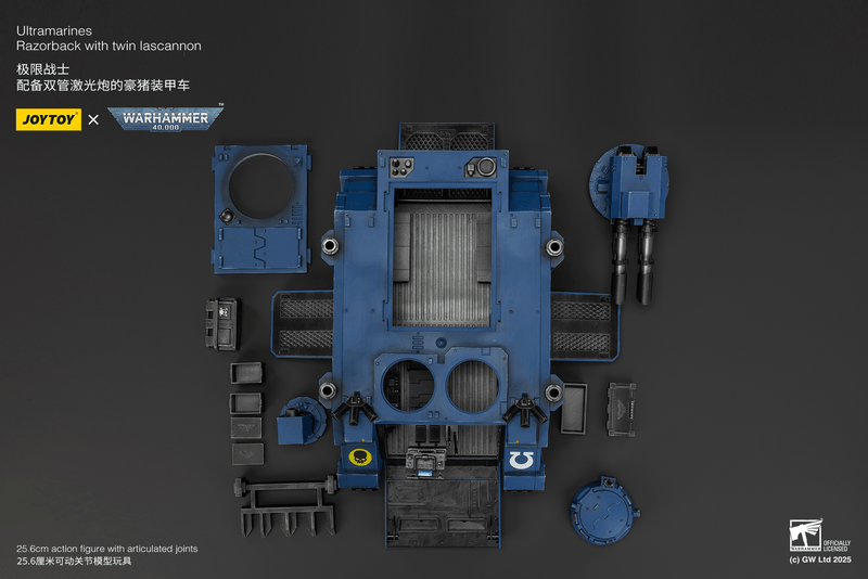 JOYTOY Ultramarines Razorback with twin lascannon