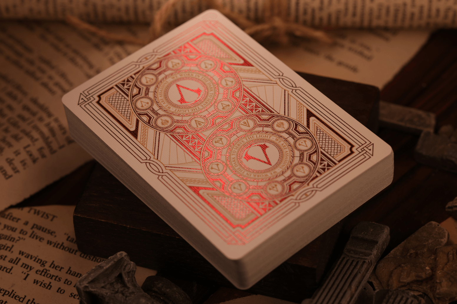 Assassin's Creed Legacy Ver. II Playing Cards - Garnet Hidden Blade Edition