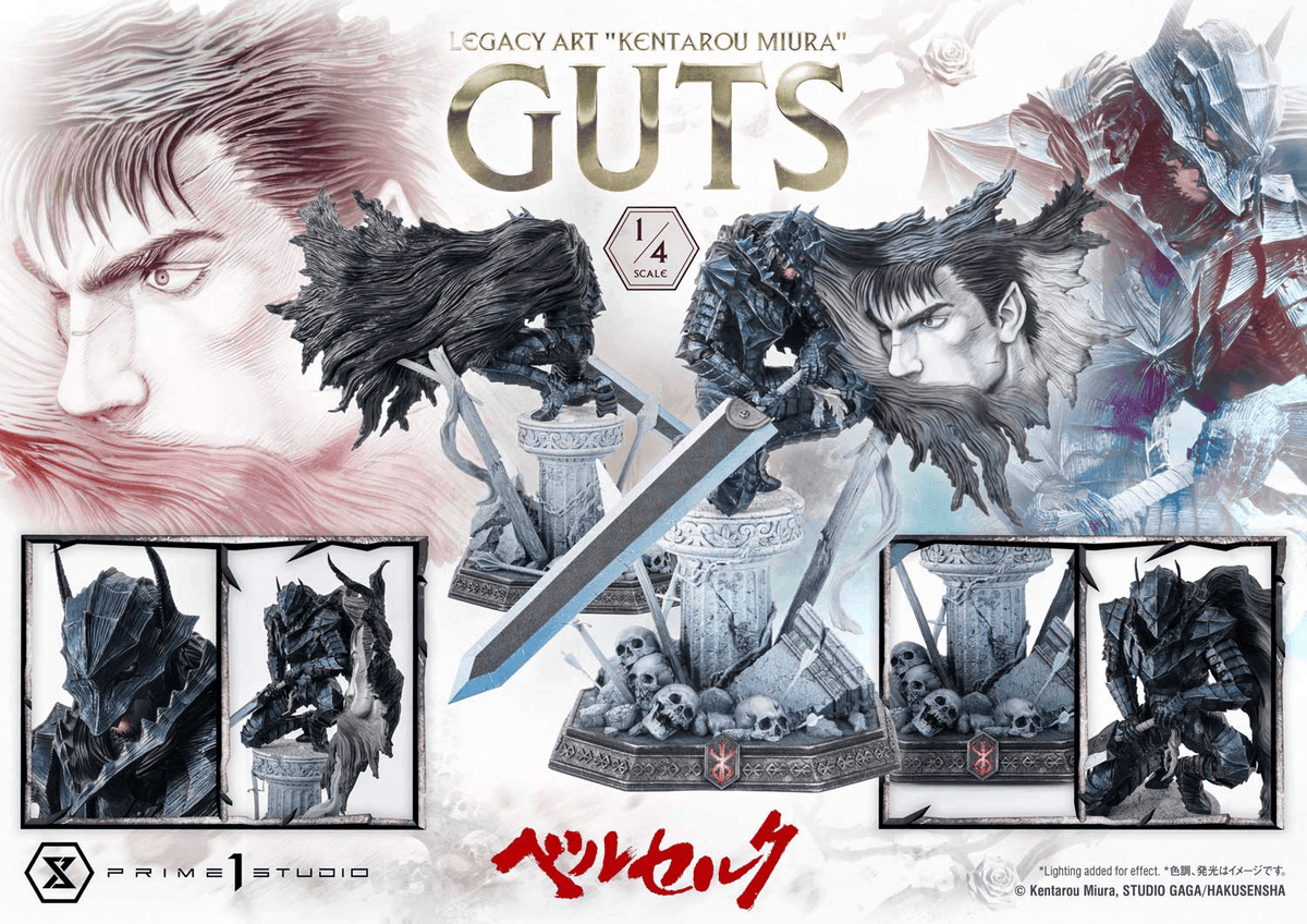 Legacy Art "Kentarou Miura" Berserk Guts 1/4 Scale Bonus Version