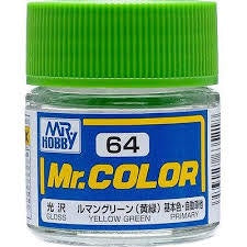Mr Hobby Mr. Color 64 - Yellow Green (Gloss/Primary Car) | 4973028635218