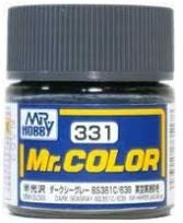 Mr Hobby Mr. Color 331 - Dark Seagray BS381C 638 (Semi-Gloss/Aircraft) | 4973028735178