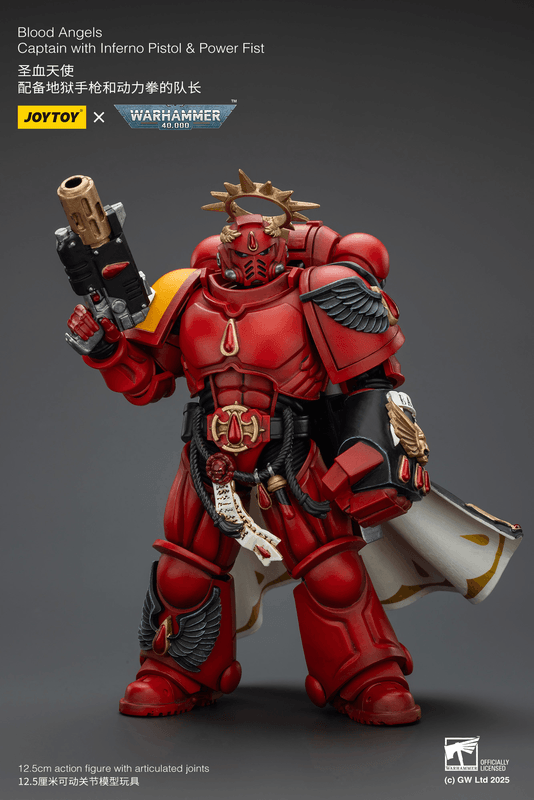 JOYTOY Blood Angels Captain with Inferno Pistol & Power Fist
