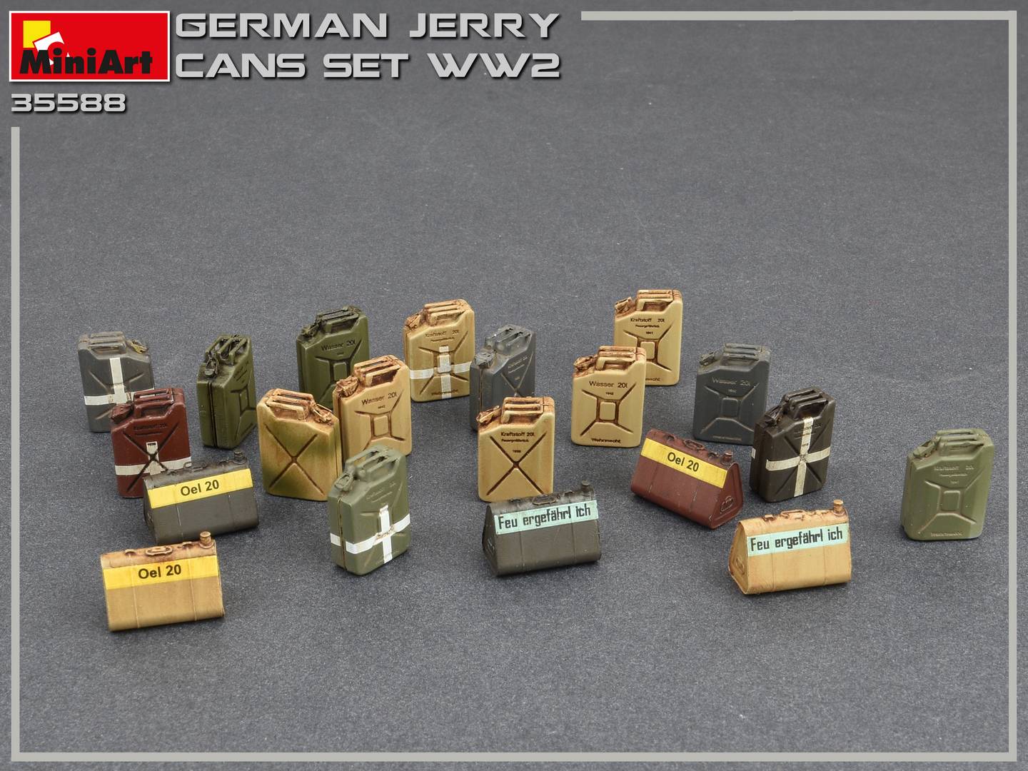 MiniArt German Jerry Cans Set WW2 (1/35) | 4820183312037