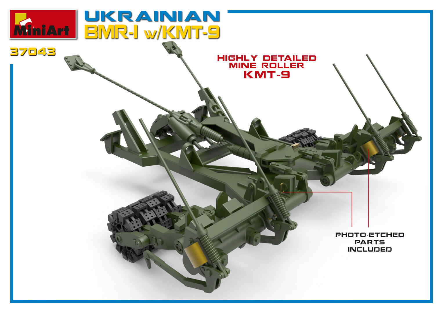 MiniArt 1/35 Ukrainian BMR-1 w/ KMT-9 | 4820183312358