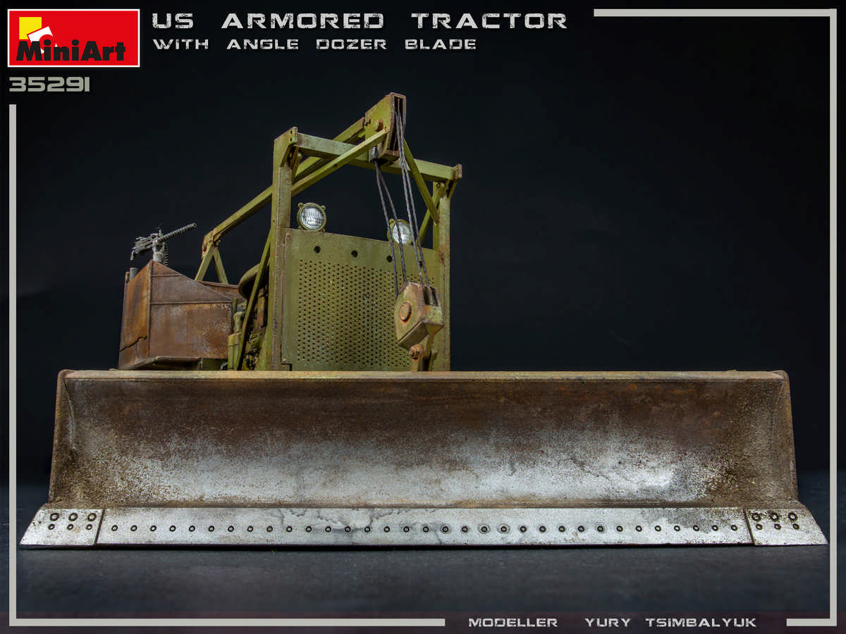 MiniArt 1/35 U.S. Armored Tractor w/ Angle Dozer Blade | 4820183312945
