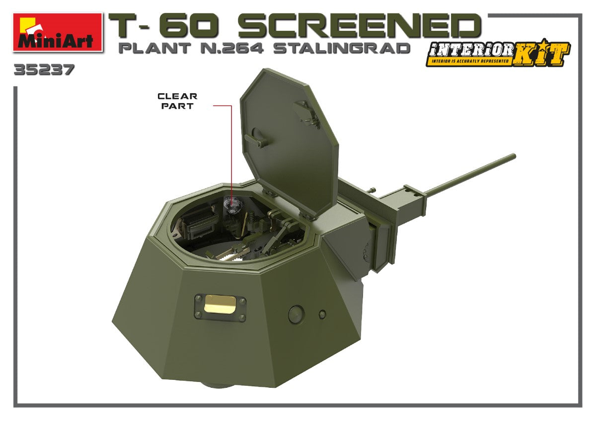 MiniArt T-60Screened(Pl. No.264,Stalingrad) Interior Kit | 4820183313102