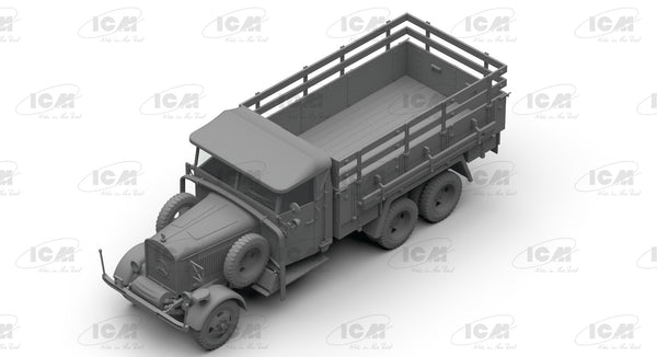 ICM 1/35 Wehrmacht 3-axle Trucks (Henschel 33D1, Krupp L3H163, LG3000)