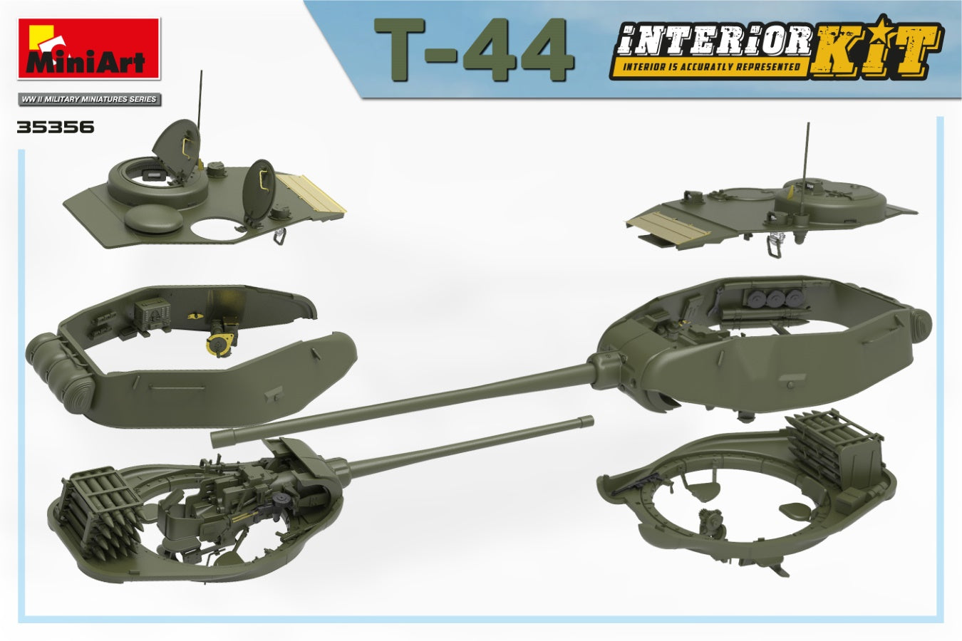 MiniArt 1/35 T-44 Interior Kit | 4820183313997