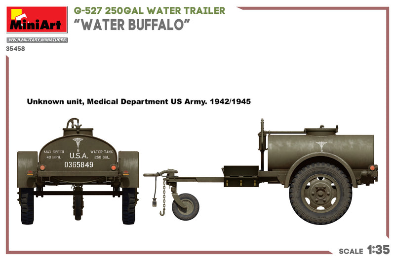 MiniArt 1/35 G-527 250GAL Water Trailer “Water Buffalo”
