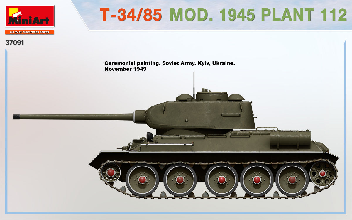 MiniArt 1/35 T-34/85 Mod. 1945 Plant 112 | 4820183313676