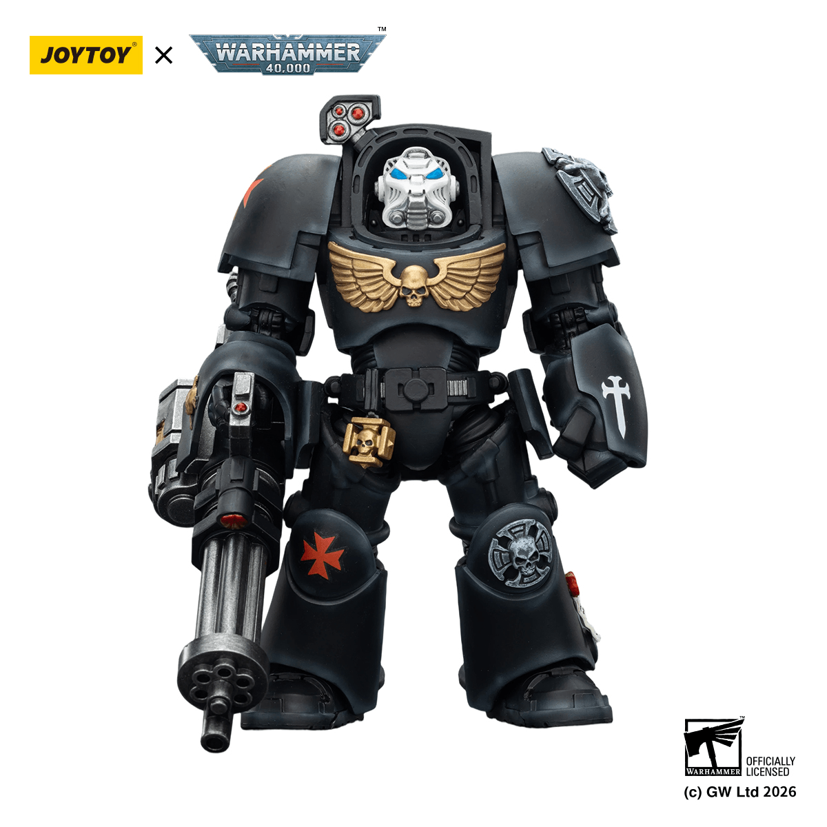 Black Templars Terminator 3 with Power Fist and Assault Cannon | 6927054403110