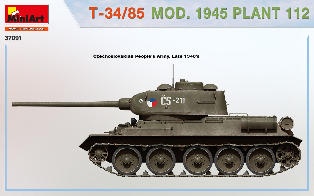 MiniArt 1/35 T-34/85 Mod. 1945 Plant 112 | 4820183313676