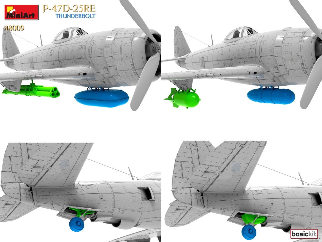 MiniArt 1/48 P-47D-25RE Thunderbolt (Basic Kit) | 5905090346869