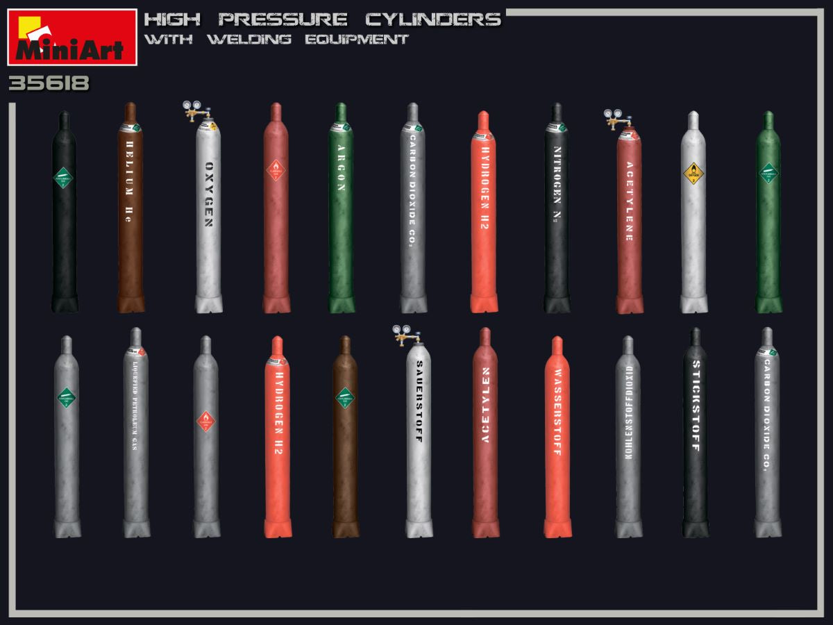 MiniArt High Pressure Cylinders w/ Welding Equipment | 4820183312907
