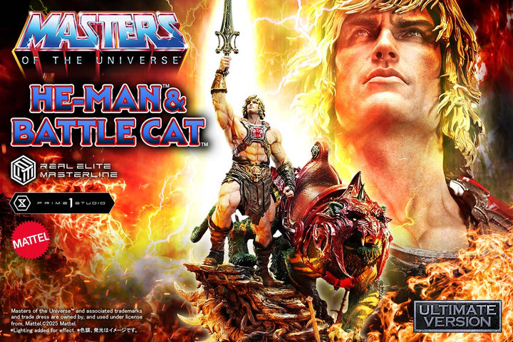 Real Elite Masterline Masters of the Universe He-Man & Battle Cat Ultimate Bonus Version
