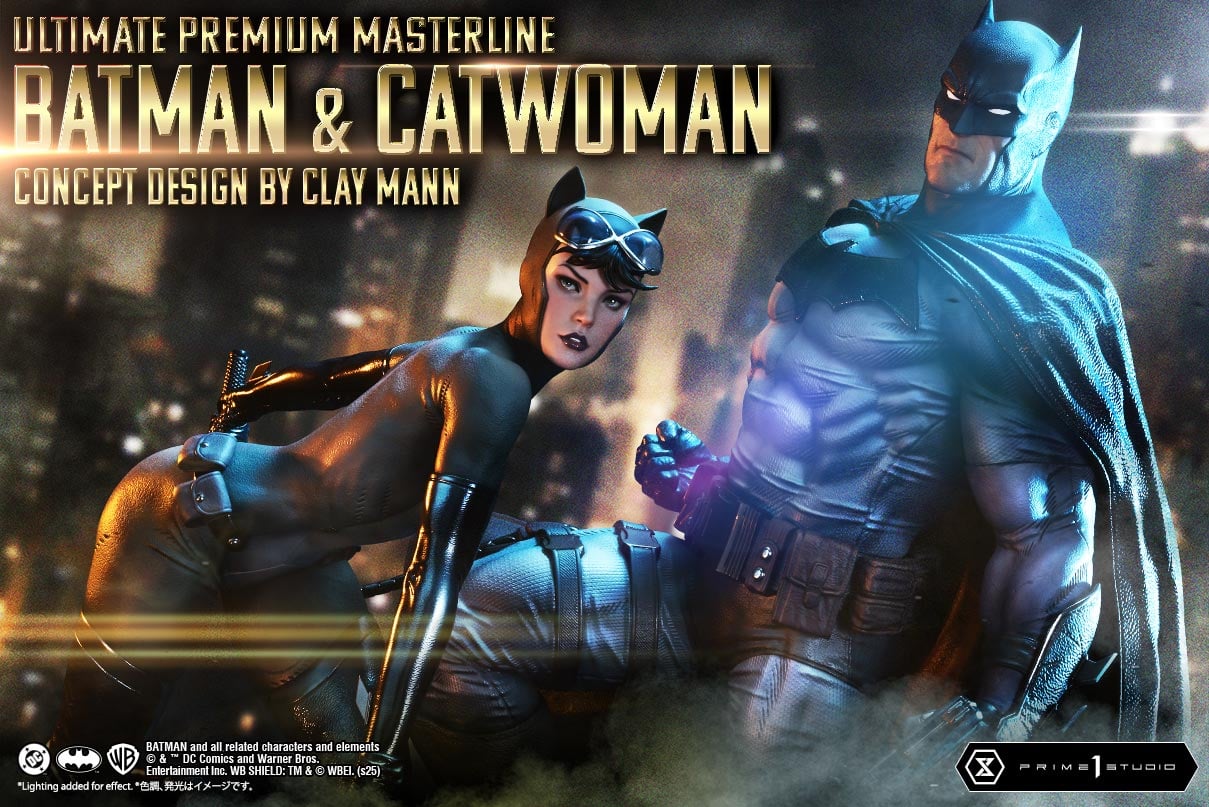 Ultimate Premium Masterline Batman (Comics) Batman &amp; Catwoman (Concept Design by CLAY MANN) Bonus Version