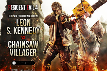 Ultimate Premium Masterline Resident Evil 4 Leon S. Kennedy versus Chainsaw Villager Bonus Version