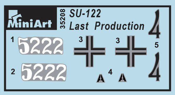 MiniArt 1/35 SU-122 (Last Production) Interior Kit | 4820183311269