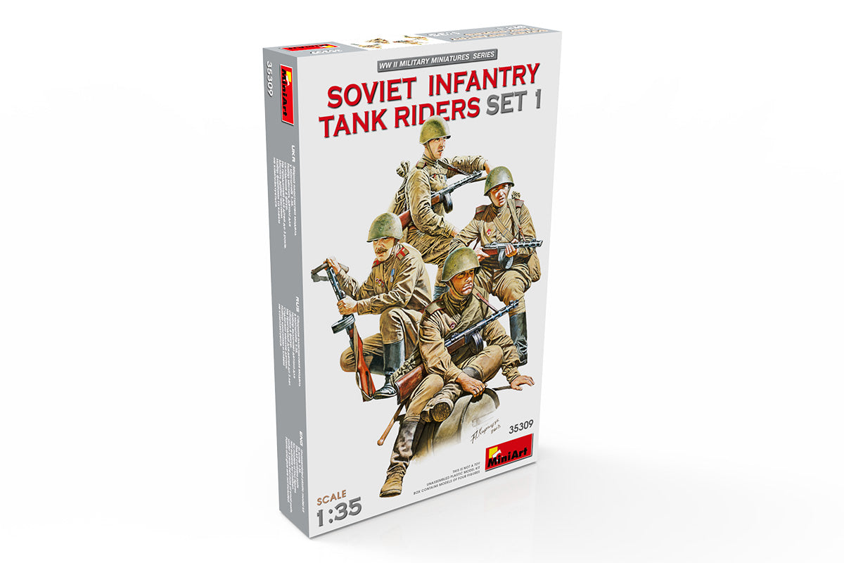 MiniArt 1/35 Soviet Infantry Tank Riders Set 1 | 4820183312983