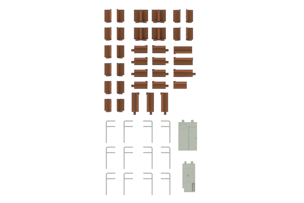 Semi-cross seat interior set A (brown)