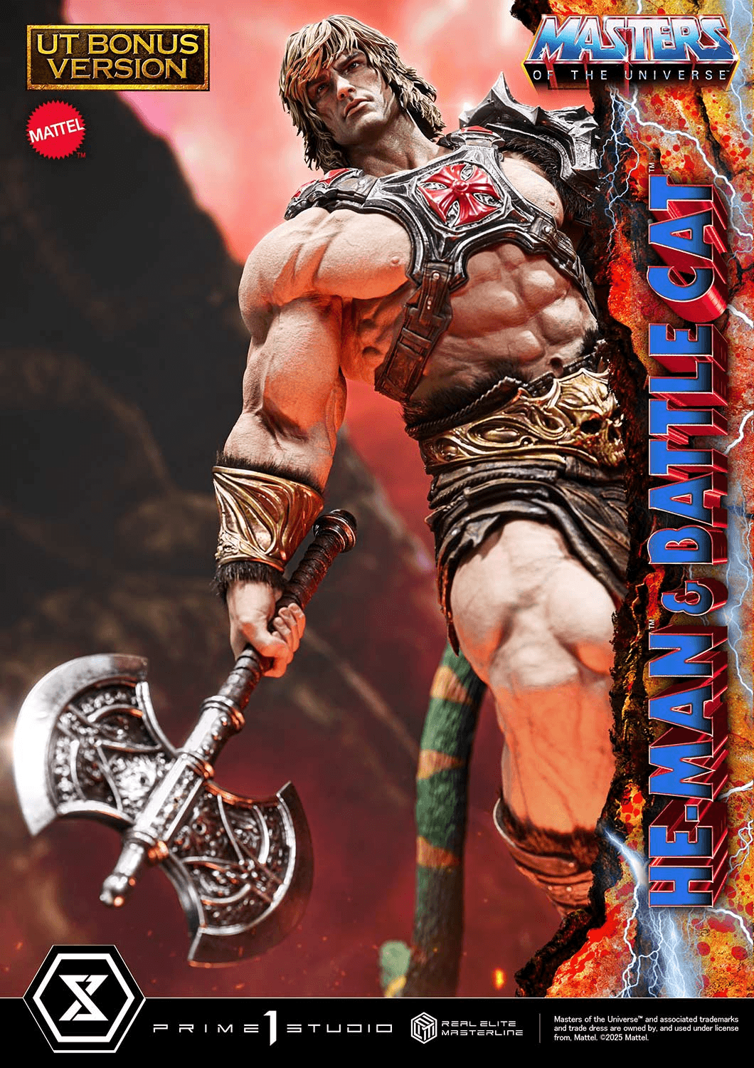 Real Elite Masterline Masters of the Universe He-Man &amp; Battle Cat Ultimate Bonus Version | 4582647123442