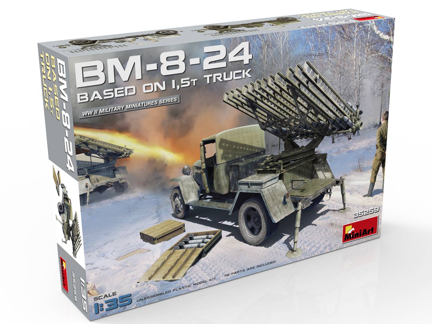 MiniArt BM-8-24 Based on 1,5t Truck (1/35) | 4820183312105