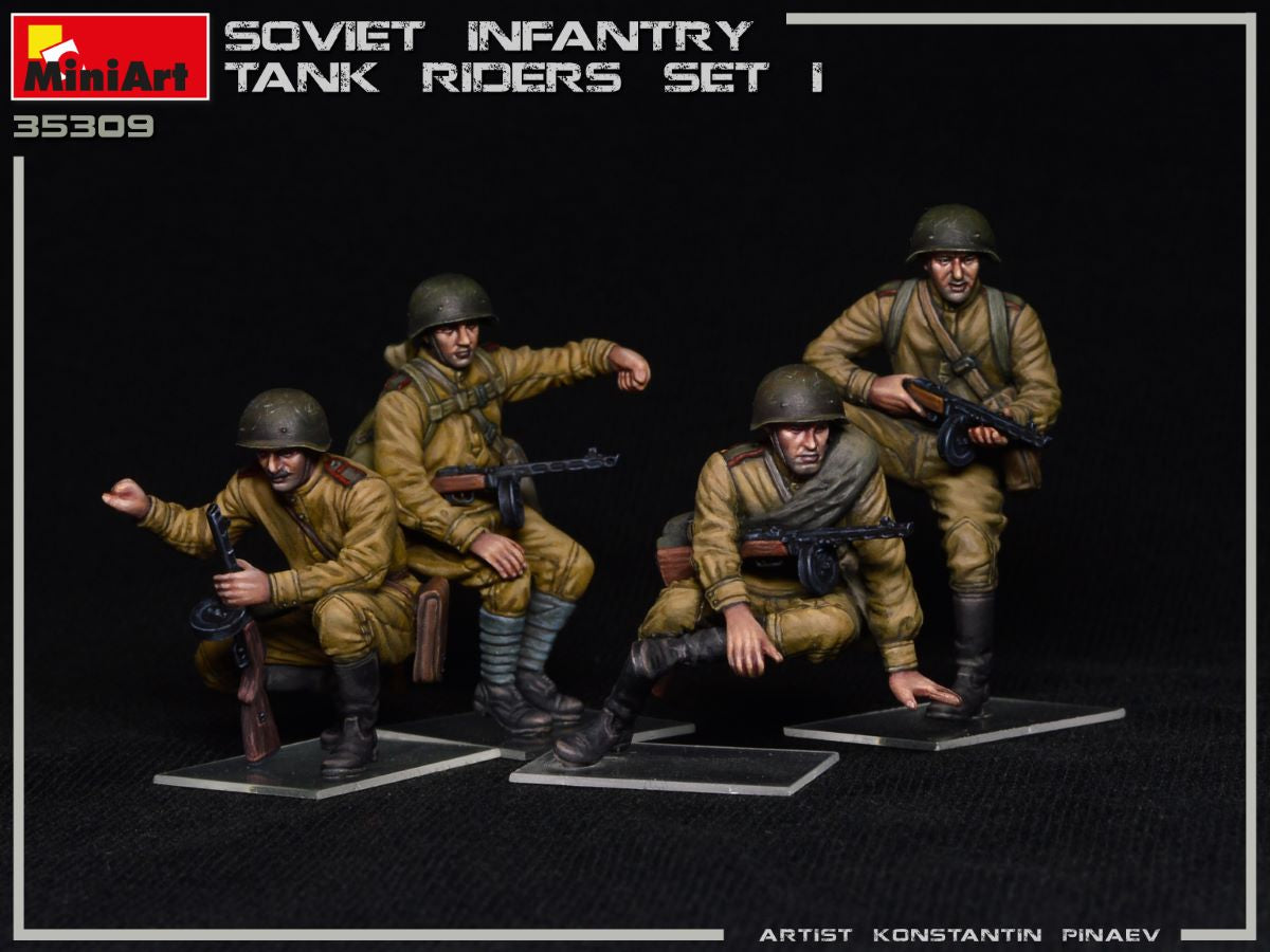 MiniArt 1/35 Soviet Infantry Tank Riders Set 1 | 4820183312983