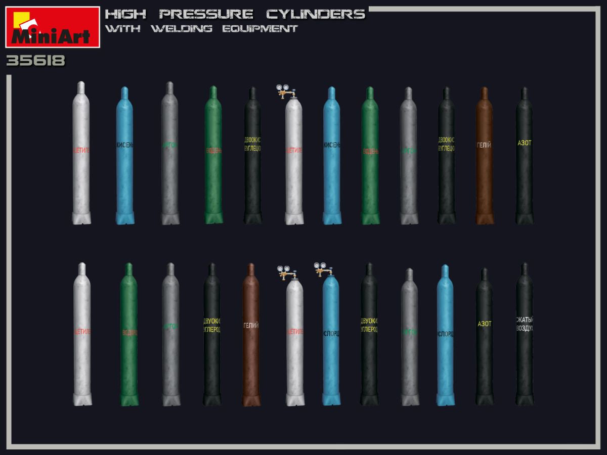 MiniArt High Pressure Cylinders w/ Welding Equipment | 4820183312907