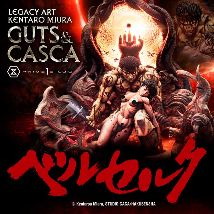 Legacy Art "Kentaro Miura" Berserk Guts & Casca Bonus Version