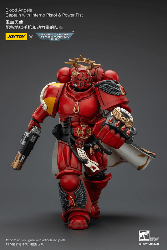 JOYTOY Blood Angels Captain with Inferno Pistol & Power Fist