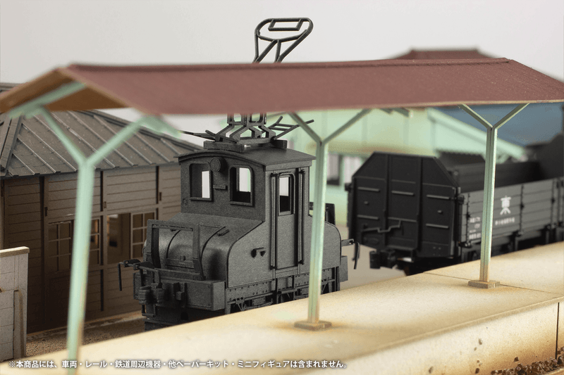PMOA 1/80 Scale Paper kit Choshi Electric Railway DEKI3 Electric Locomotive(Black)