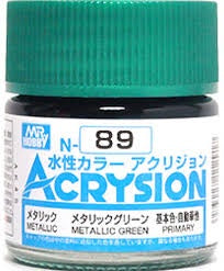 Mr Hobby Acrysion N89 - Metallic Green (Metallic/Primary) | 4973028112917