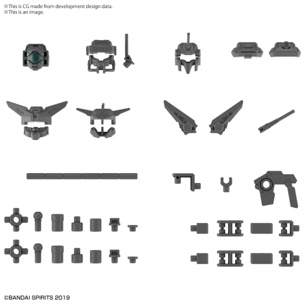 30MM 1/144 OPTION PARTS SET 6 (CUSTOMIZE HEADS A)