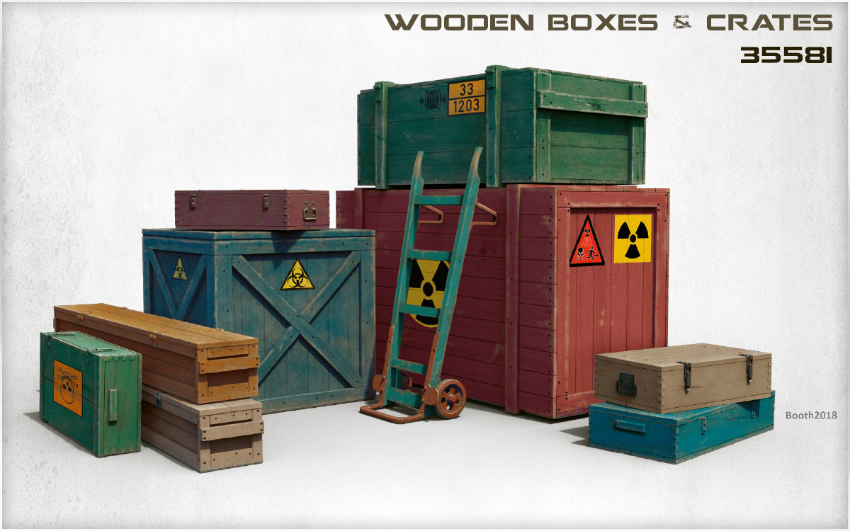 MiniArt 1/35 Wooden Boxes & Crates | 4820183311849