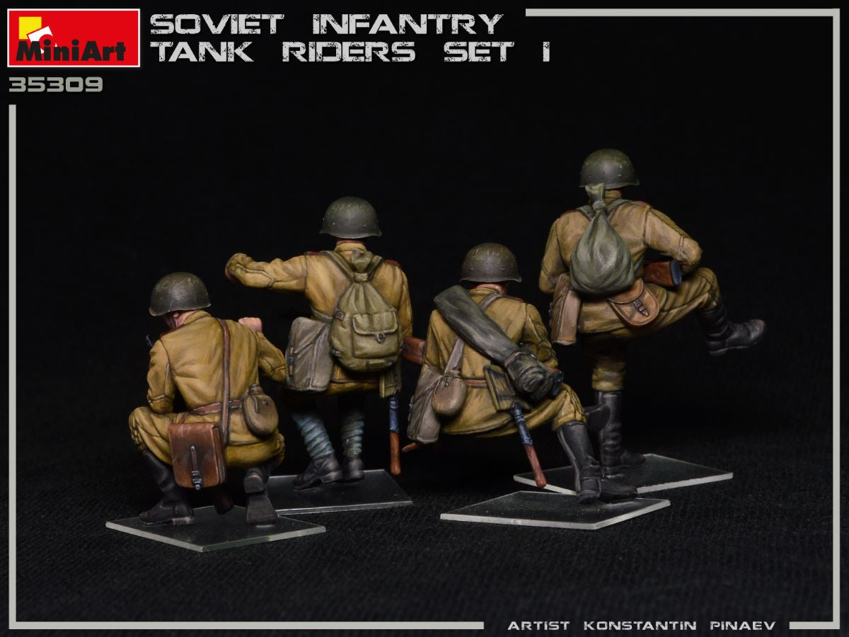 MiniArt 1/35 Soviet Infantry Tank Riders Set 1 | 4820183312983