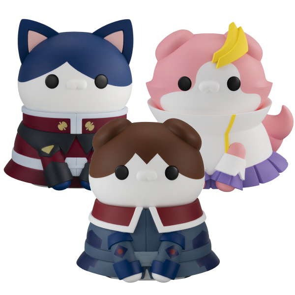 MegaHouse MEGA CAT PROJECT Mobile Suit Gundam SEED Nyanto! The Big Series Nyandam SEED Kira＆Athrun＆Lacus Set【with gift】(4535123838446)(4535123838446)