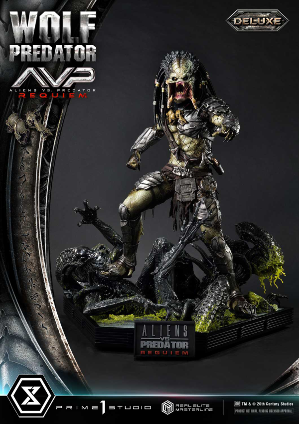 Prime 1 Studio Real Elite Masterline Aliens vs. Predator: Requiem Wolf Predator DX Bonus Version | 4582647121646