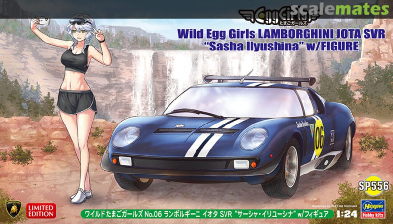 Hasegawa 1/24 Wild Egg Girls LAMBORGHINI JOTA SVR “Sasha Ilyushina” w/FIGURE