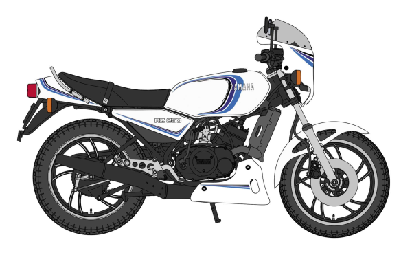 Hasegawa 1/12  Yamaha RZ250 (4L3) w/Cowl (1982)(4967834217584)(4967834217584)