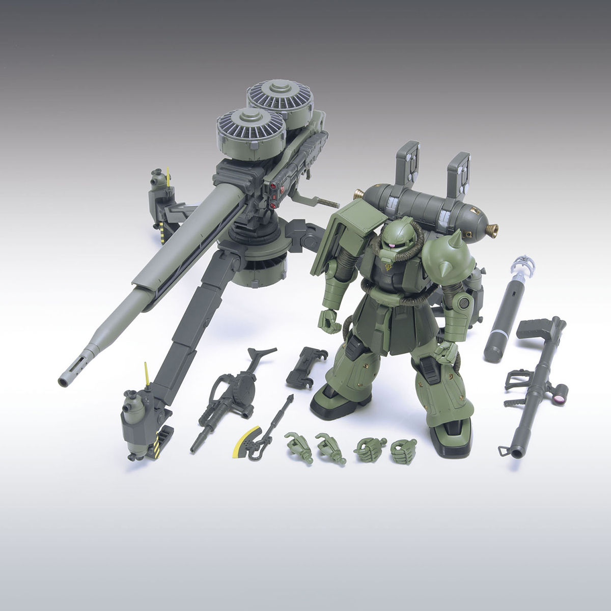 BANDAI HOBBY HG 1/144 ZAKU II+BIG GUN SET [GUNDAM THUNDERBOLT Ver
