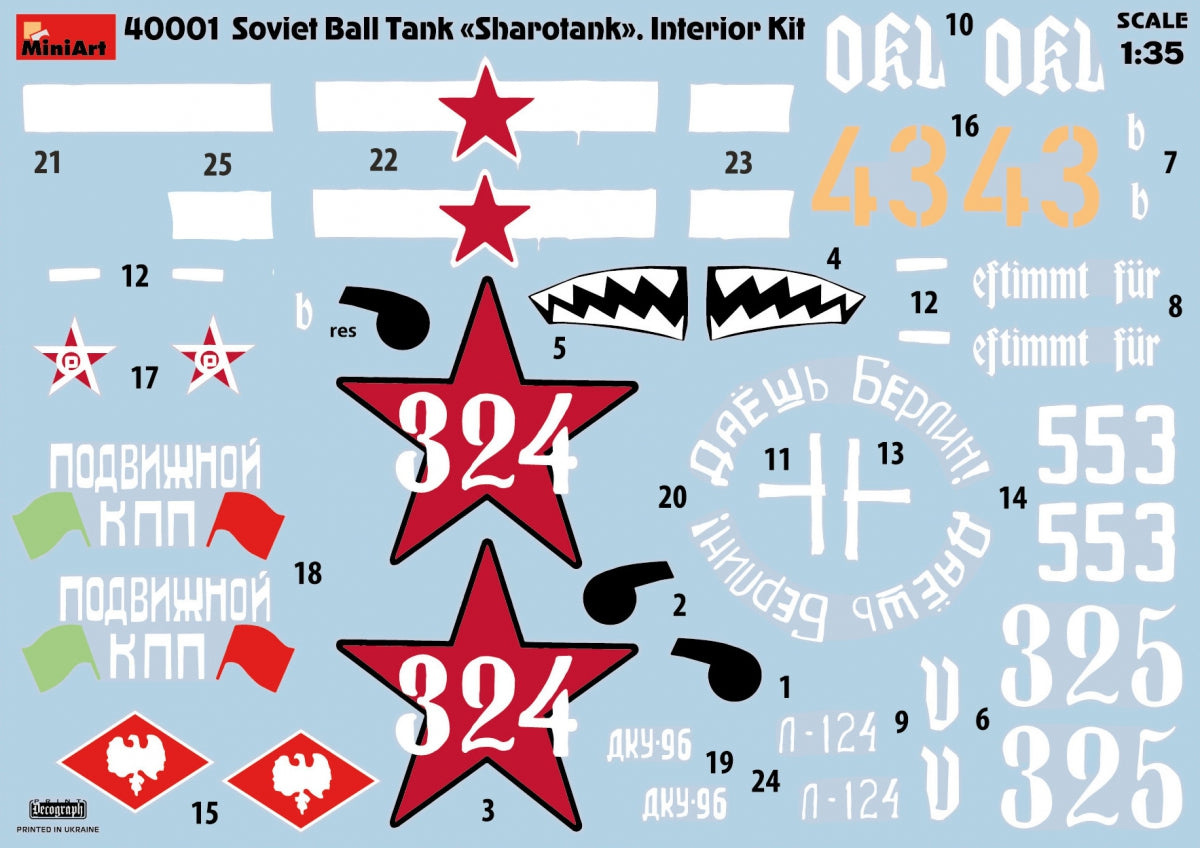 MiniArt 1/35 Soviet Ball Tank 'Sharotank' Interior Kit | 4820183311818