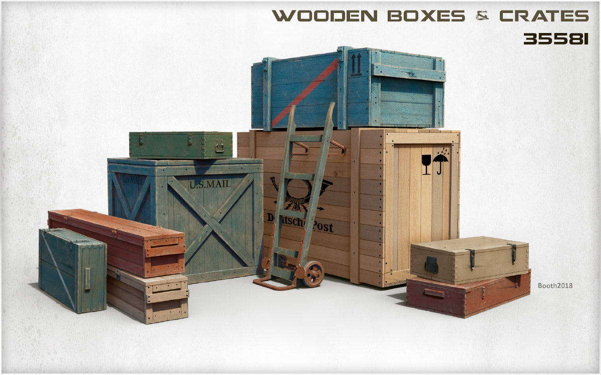 MiniArt 1/35 Wooden Boxes & Crates | 4820183311849