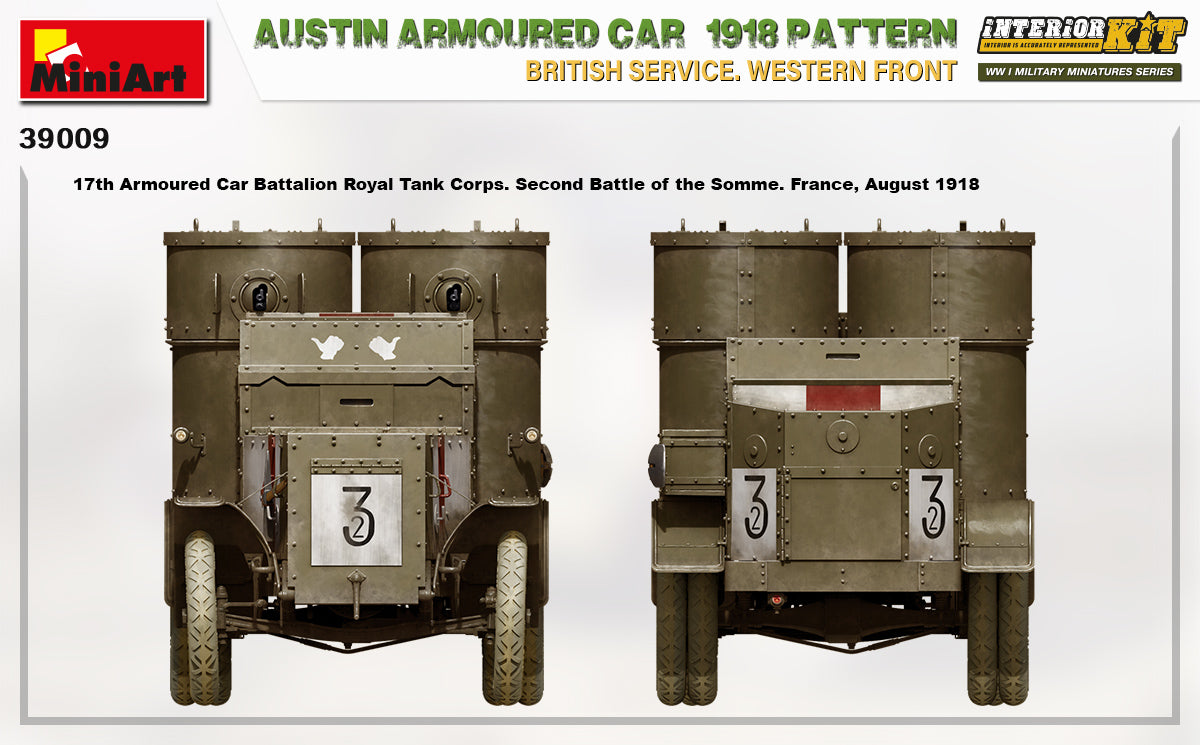 MiniArt 1/35 Austin Armoured Car 1918 Pattern. British Service. Western Front . Interior Kit | 4820183313591