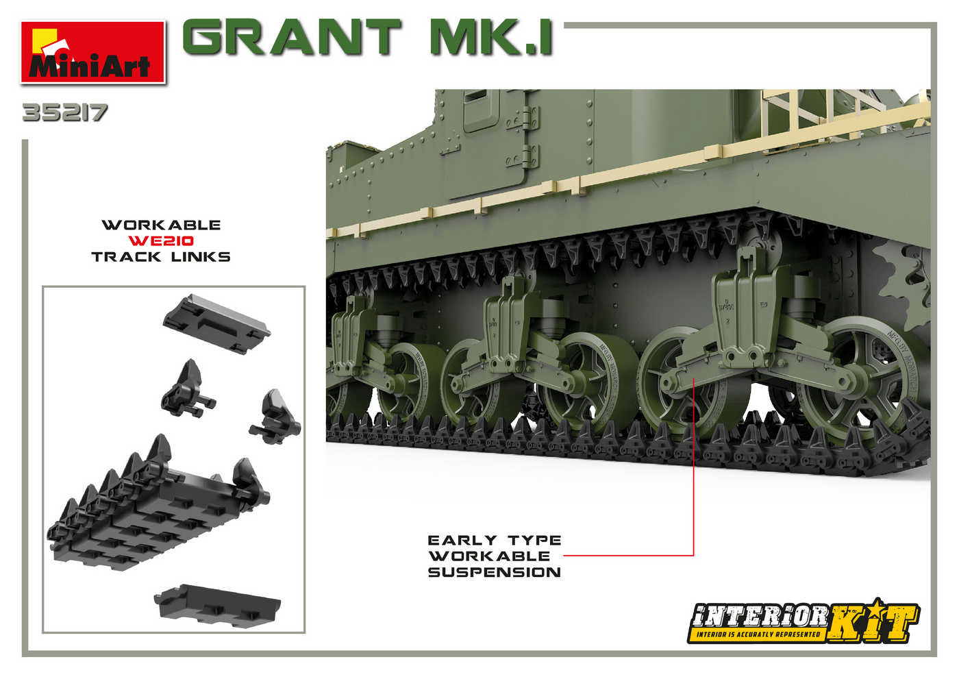 Miniart 1/35 Grant Mk.I Interior Kit | 4820183312280