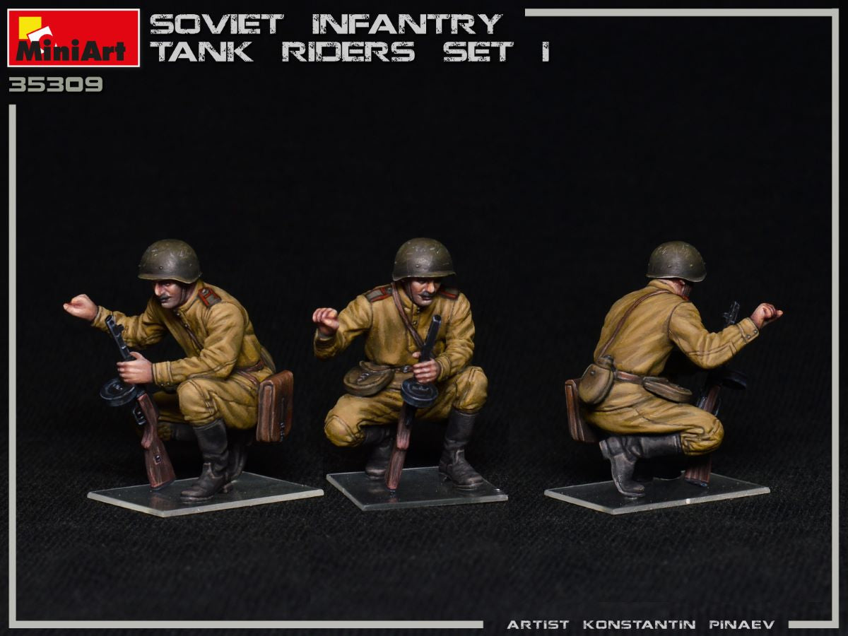 MiniArt 1/35 Soviet Infantry Tank Riders Set 1 | 4820183312983