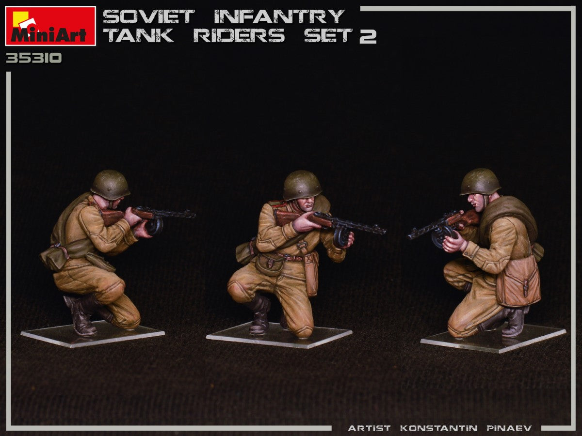 MiniArt 1/35 Soviet Infantry Tank Riders Set 2 | 4820183313010