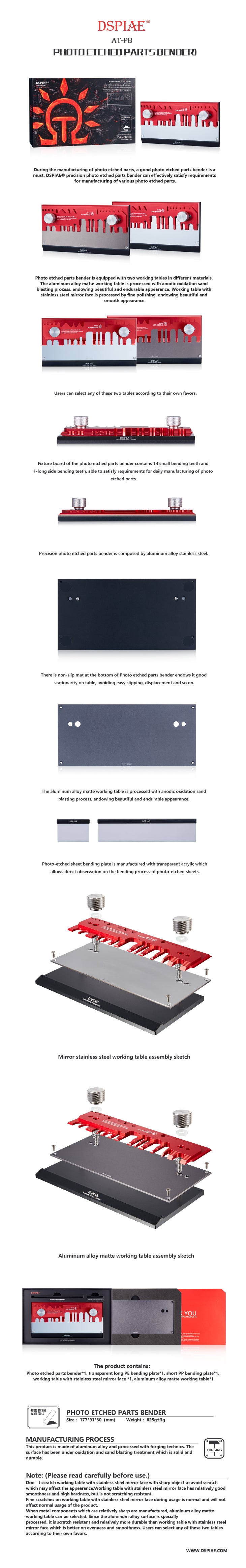 DSPIAE Photo Etched Parts Bender | 6970845560295