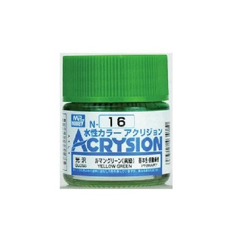 Mr Hobby Acrysion N16 - Yellow Green (Gloss/Primary) | 4973028034110