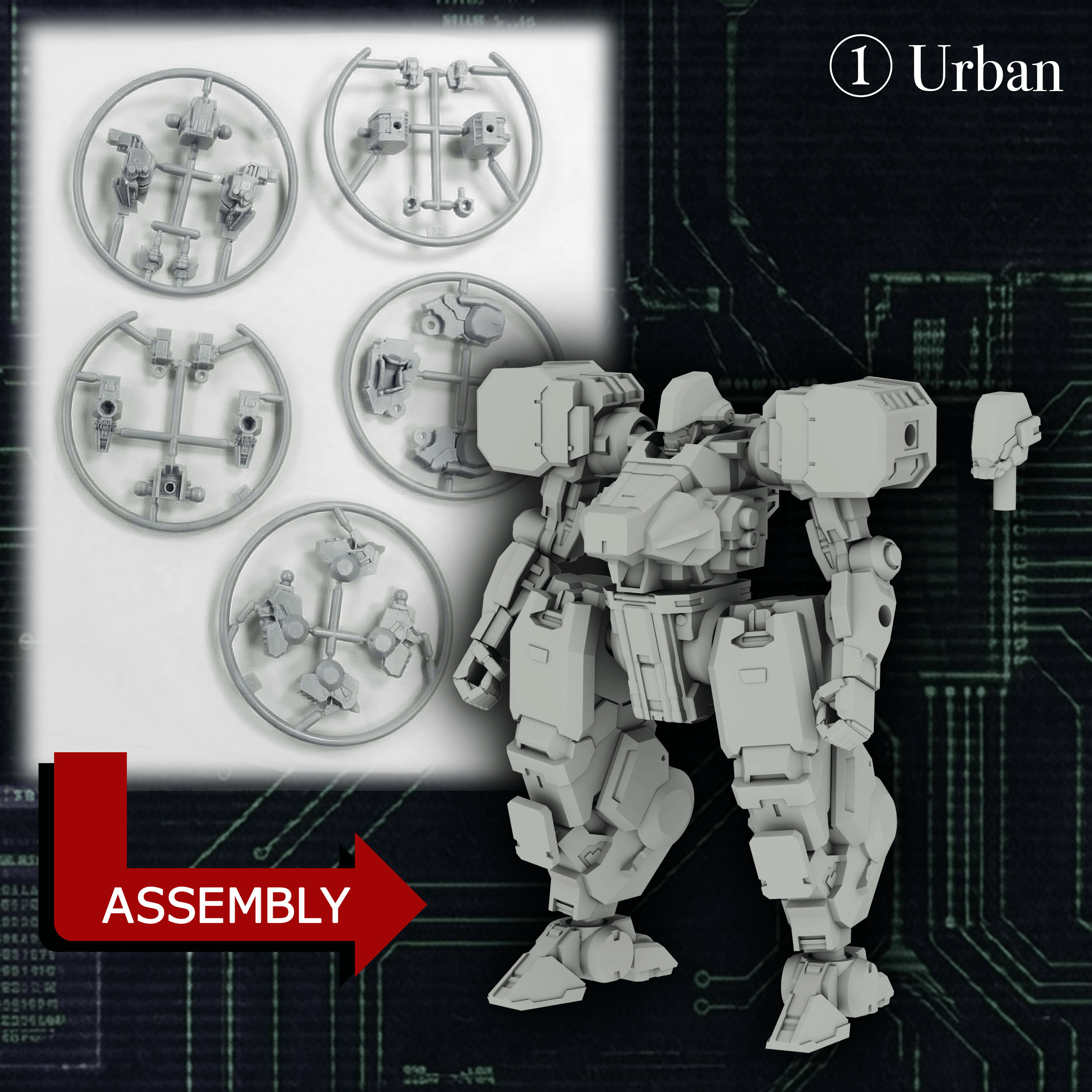 KIKOU SENSEN 1/100th Scale Plastic Model Kit Wave 1 (1 set of 6 pcs) | 4595430617196